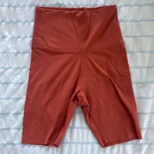 Nike Dri-Fit Yoga Biker Shorts - XS Rust Red